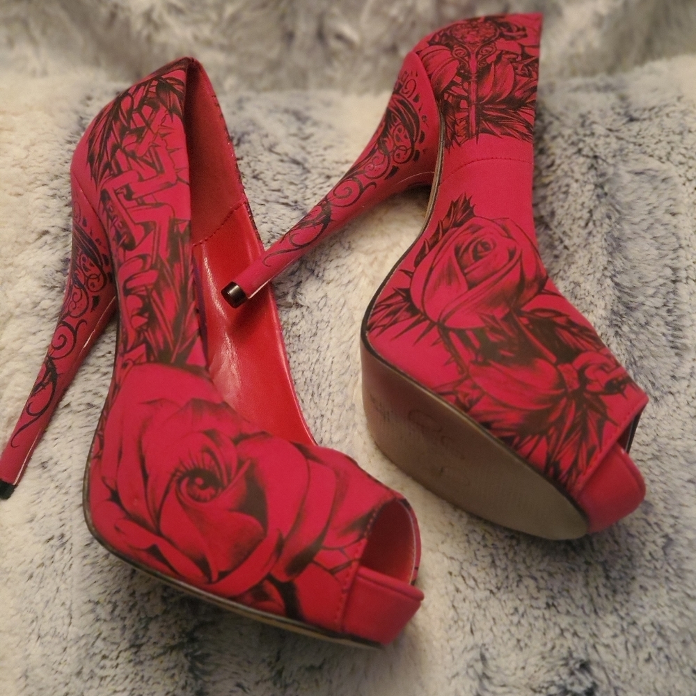 Iron Fist - Key to My Sole Platform Heels